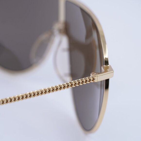 Stella McCartney SC40064I 30C Sunglasses Gold Shield Frame, Gold Lenses - Picture 7 of 11